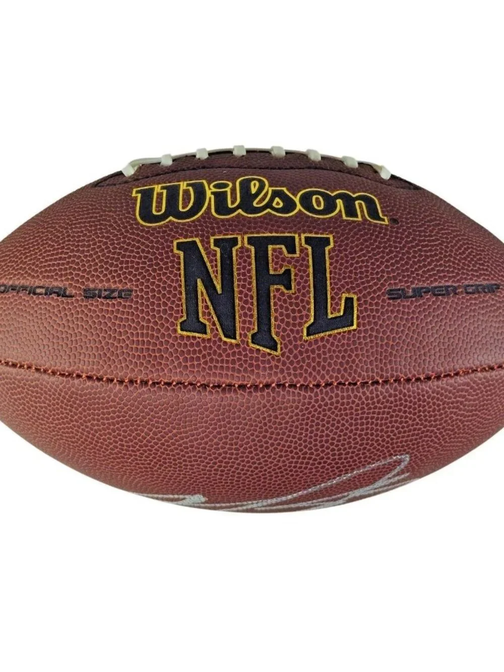 Vernon Davis Signed Wilson Football San Francisco 49ers SB 50 Proof COA